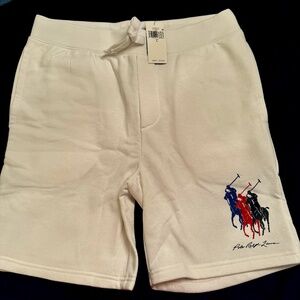 Polo Ralph Lauren White Knit Shorts – Size L